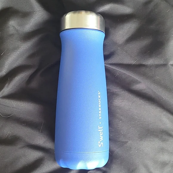 Starbucks S'well royal blue stainless steel hot and cold water bottle - Picture 13 of 16